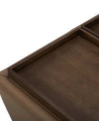 Stolly Leather Storage Ottoman, Created for Macy's