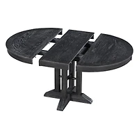 Streamdale Farmhouse Round Extendable Dining Table (Natural Wood)
