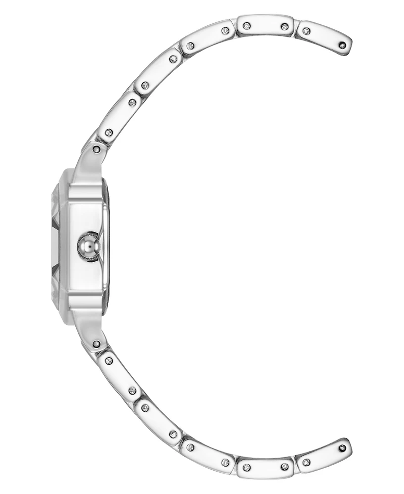 Anne Klein Women's Quartz Petite Hexagonal Silver-Tone Alloy Metal Bracelet Watch, 21mm