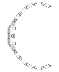 Anne Klein Women's Quartz Petite Hexagonal Silver-Tone Alloy Metal Bracelet Watch, 21mm