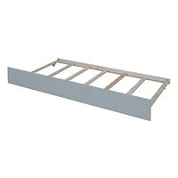 Streamdale Twin Size Wood Daybed With Trundle And Fence Guardrails
