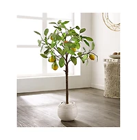 Faux Lemon Potted Tree