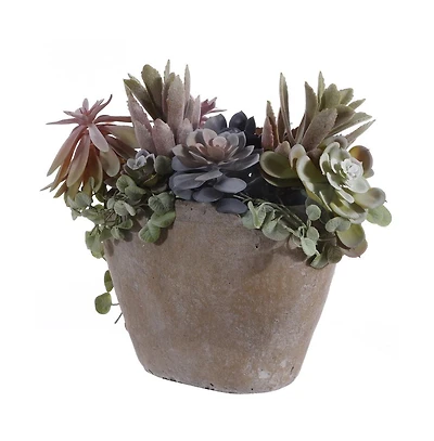 Faux Succulent Potted Plant