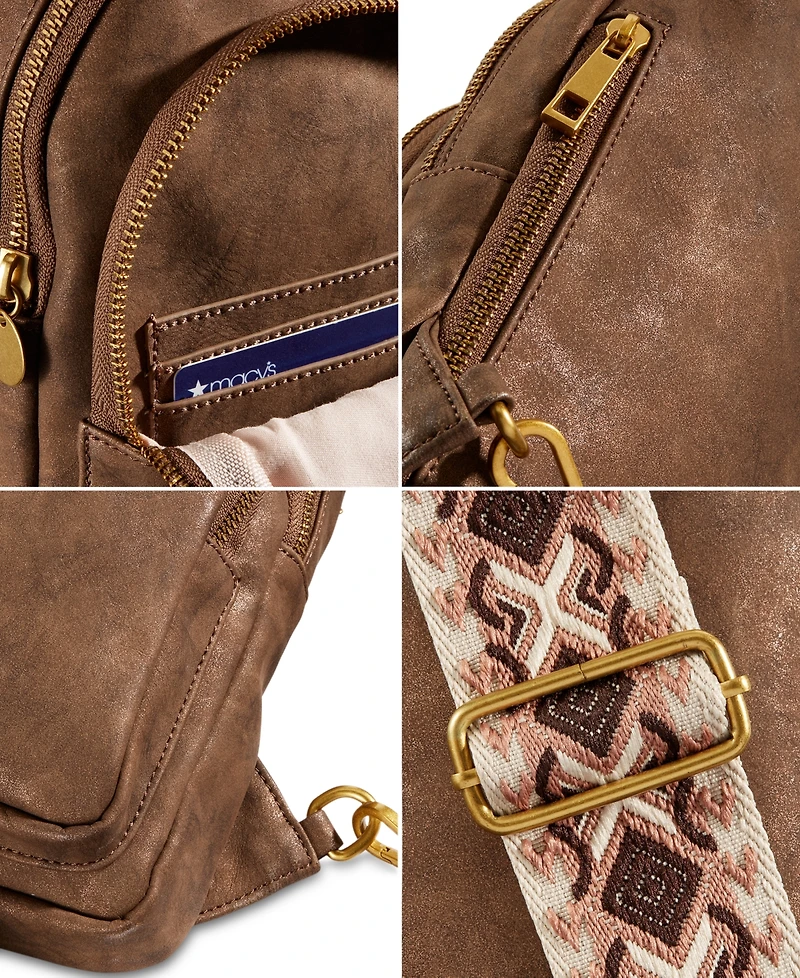 Style & Co Webbing Strap Small Sling Bag, Exclusively at Macy's
