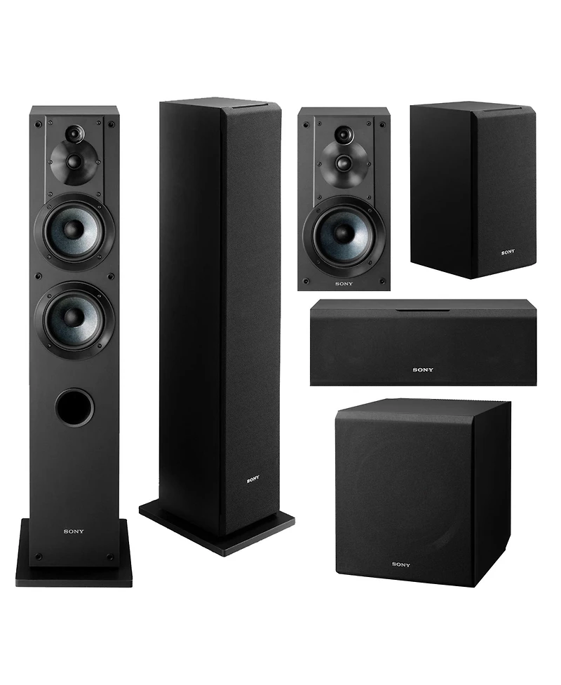Sony Complete Speaker System with SSCS3 (2), SSCS5, SSCS8, SACS9