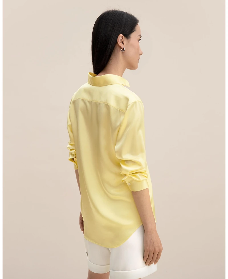 Golden Cocoon Tailored Shirt for Women
