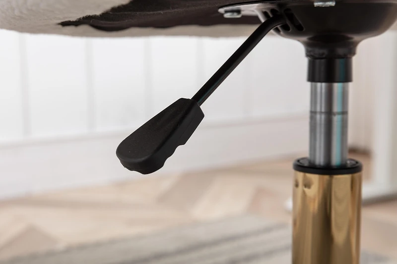 Streamdale Modern Adjustable Office Chair with Teddy Fabric