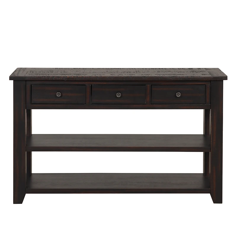 Streamdale 48" Solid Wood Console Table with 3 Drawers