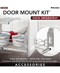 Rev-a-Shelf Kitchen Cabinet Pull Out Shelf Organizer, 21 x 22 In, 5WB2-2122CR-1