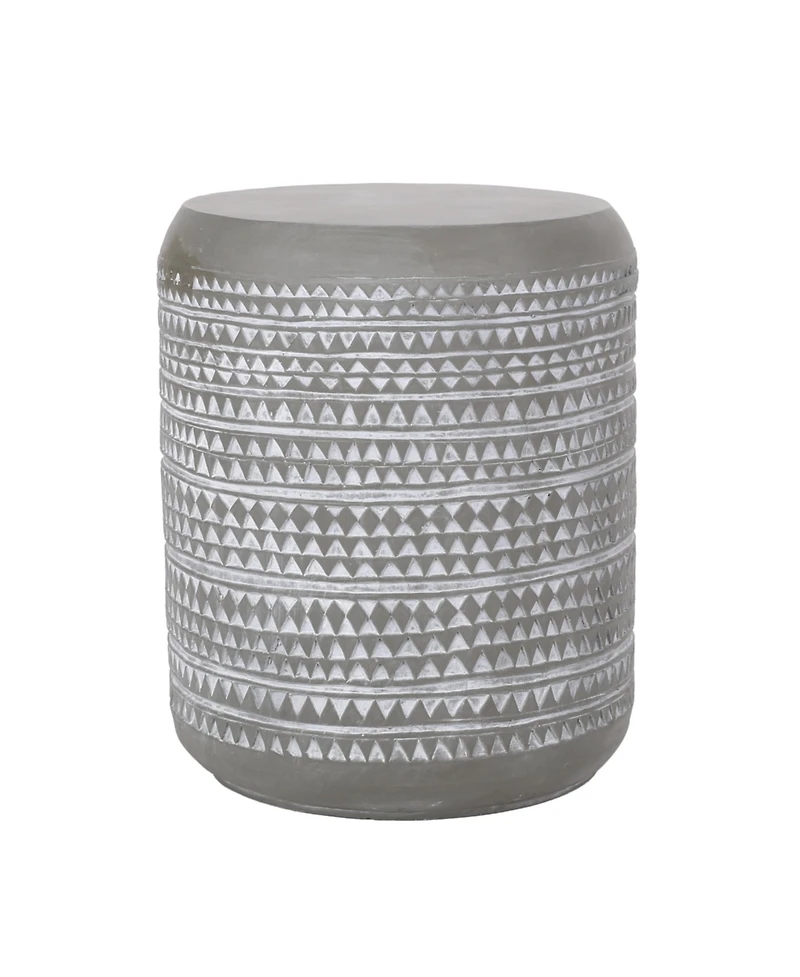 Streamdale Bohemian Textured Patio Side Table - Versatile Outdoor/Indoor Accent