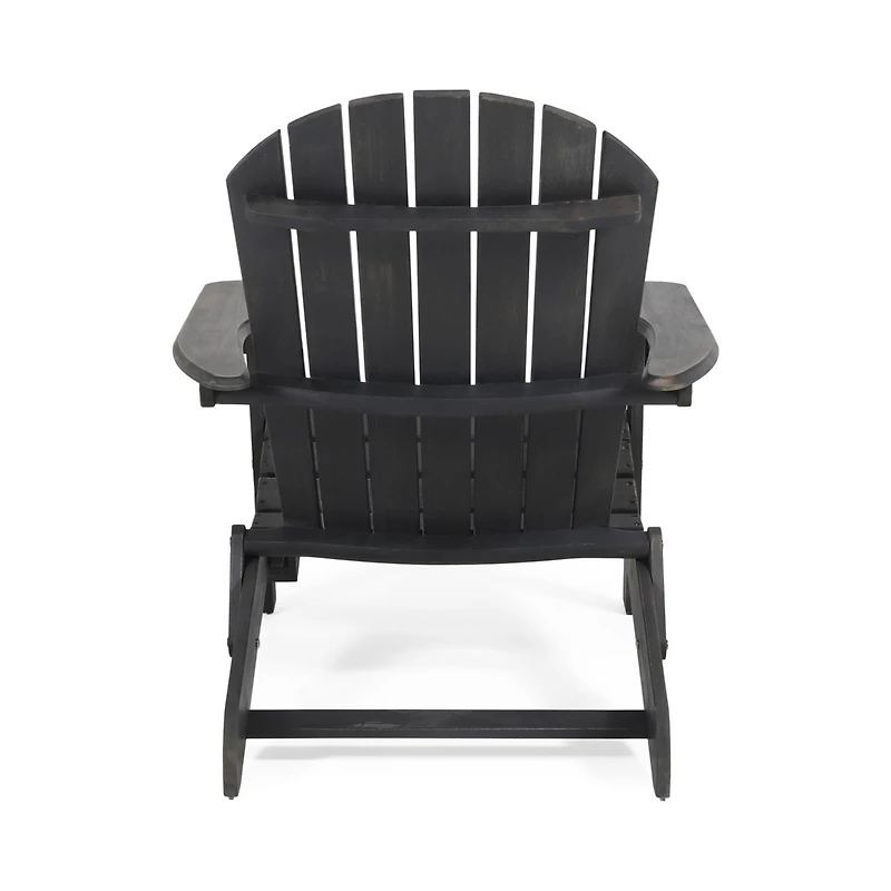 Streamdale Furniture Rustic Adirondack Chair Acacia Wood, Foldable, Traditional Slats