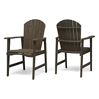 Streamdale Acacia Wood Adirondack Chairs (Set of 2) for Outdoor Patio