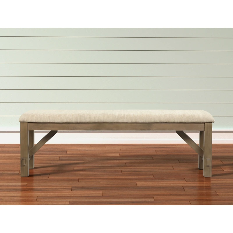 Simplie Fun Wood Fabric Upholstered Dining Bench