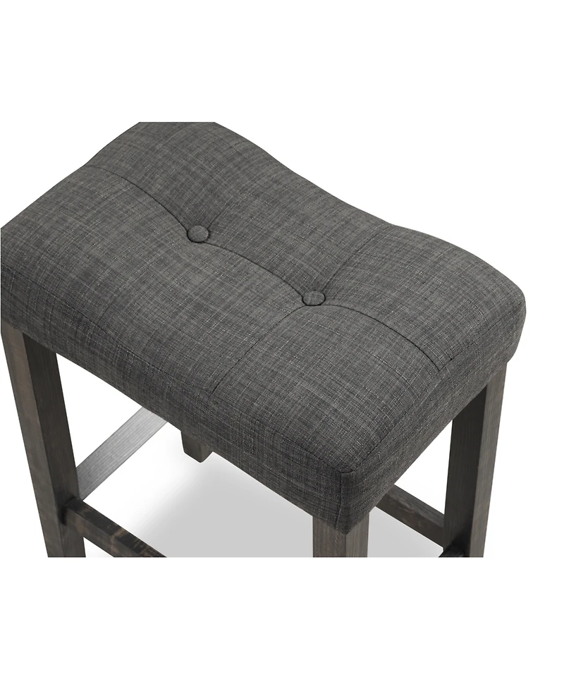 Simplie Fun Wood 3-Piece Counter Height Dining Set, Gray