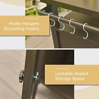 Premium 83 Gallon Grill Cart with Rust-Proof Chrome Finish