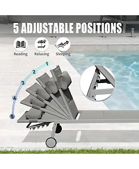 Streamdale Premium Lounge Chair Aluminum & Textile, Adjustable, Uv-Resistant