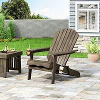 Streamdale Bellwood Folding Adirondack Chair With Cup Holders