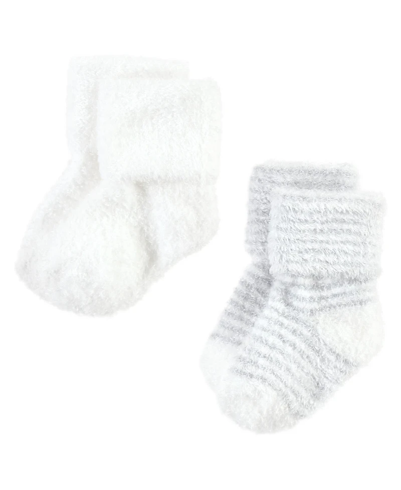 Hudson Baby Boys Unisex 8-Pair Ultra-Soft Chenille Footwear