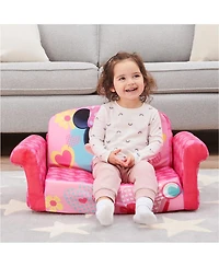 Marshmallow Furniture Kids 2-in-1 Flip Open Foam Compress Sofa Bed, Minnie Mouse