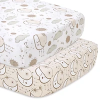 The Peanutshell Crib Bedding Set for Baby Girls, Starry Skies, 5 Pieces