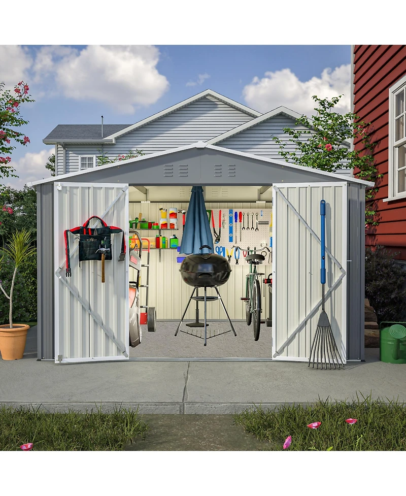 Streamdale Galvanized Multi-Purpose Storage Shed