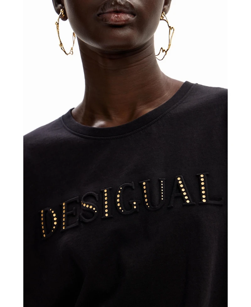Desigual Women's Shiny logo T-shirt