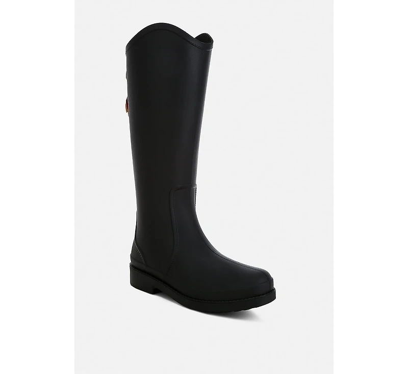 Indiana Charm Detail Calf Boots Women