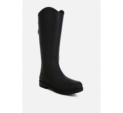 Indiana Charm Detail Calf Boots Women