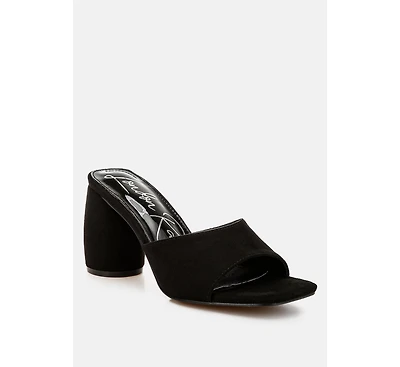 Bumblin Round Heel Micro Suede Sandals