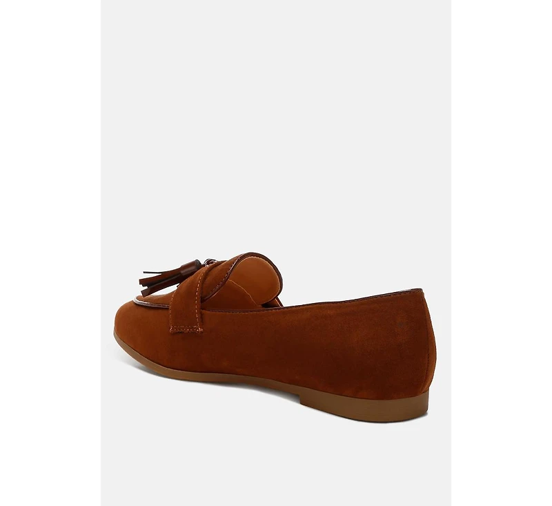 Folklore Micro Suede Tassel Loafers