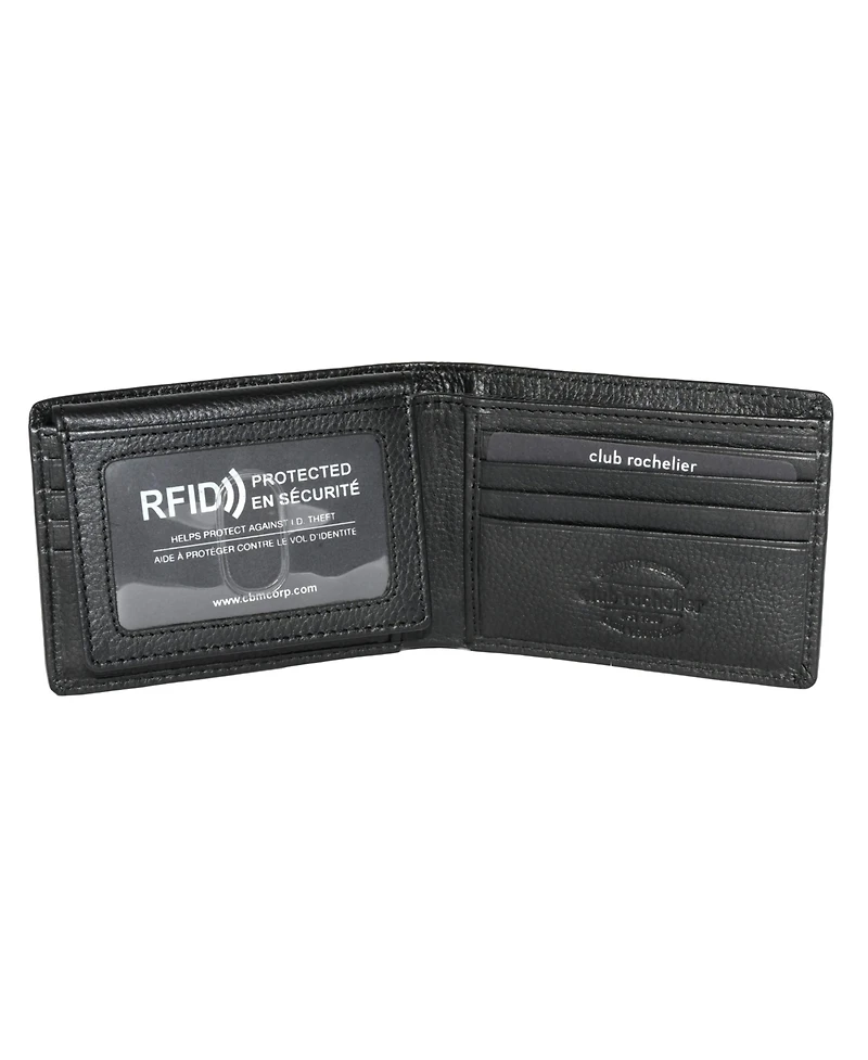 Club Rochelier Men's Slimfold Wallet with Removable Id