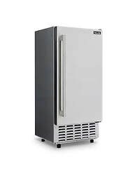 Newair 15” Undercounter Nugget Ice Maker, Pebble Ice Maker Producing 66 lbs. Daily, Built-in or Freestanding in Stainless Steel, Sonic Ice Make