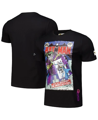 Freeze Max Men's Black Batman Comics the Joker Comic Regular Fit T-Shirt