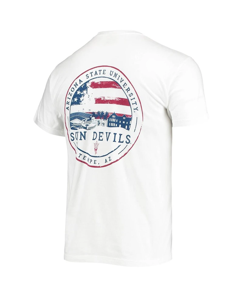 Image One Men's White Arizona State Sun Devils Campus Americana T-Shirt