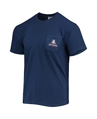Image One Men's Navy Arizona Wildcats Campus Americana T-Shirt