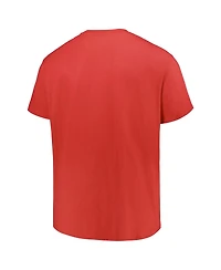 Profile Men's Red Georgia Bulldogs Big Tall Color Stripe T-Shirt