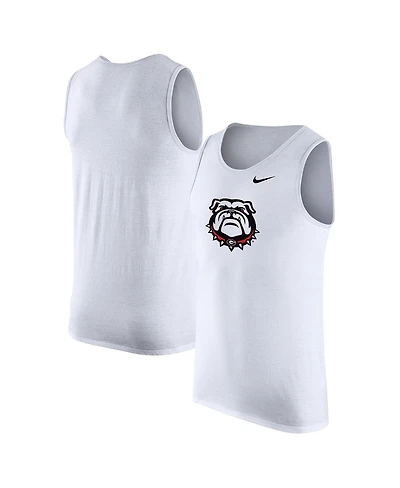 Nike Men's White Georgia Bulldogs Tank Top