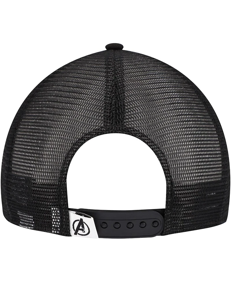 New Era Men's Black the Avengers 9FIFTY Snapback Trucker Hat