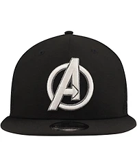 New Era Men's Black the Avengers 9FIFTY Snapback Trucker Hat