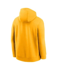Nike Men's Gold Lsu Tigers Primetime Evergreen Club Fleece Pullover Hoodie