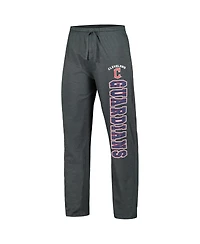 Concepts Sport Men's Charcoal/Navy Cleveland Guardians Meter T-Shirt Pants Sleep Set