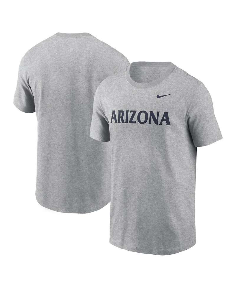 Nike Men's Heather Gray Arizona Wildcats Primetime Evergreen Wordmark T-Shirt