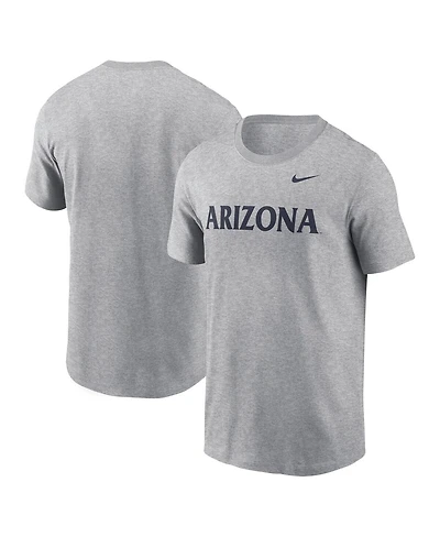 Nike Men's Heather Gray Arizona Wildcats Primetime Evergreen Wordmark T-Shirt
