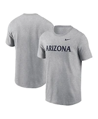 Nike Men's Heather Gray Arizona Wildcats Primetime Evergreen Wordmark T-Shirt