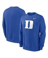Nike Men's Royal Duke Blue Devils Primetime Evergreen Fleece Pullover Sweatshirt