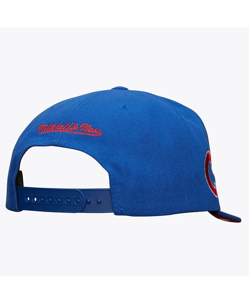 Mitchell & Ness Men's Royal Chicago Cubs Team Tagged Snapback Hat