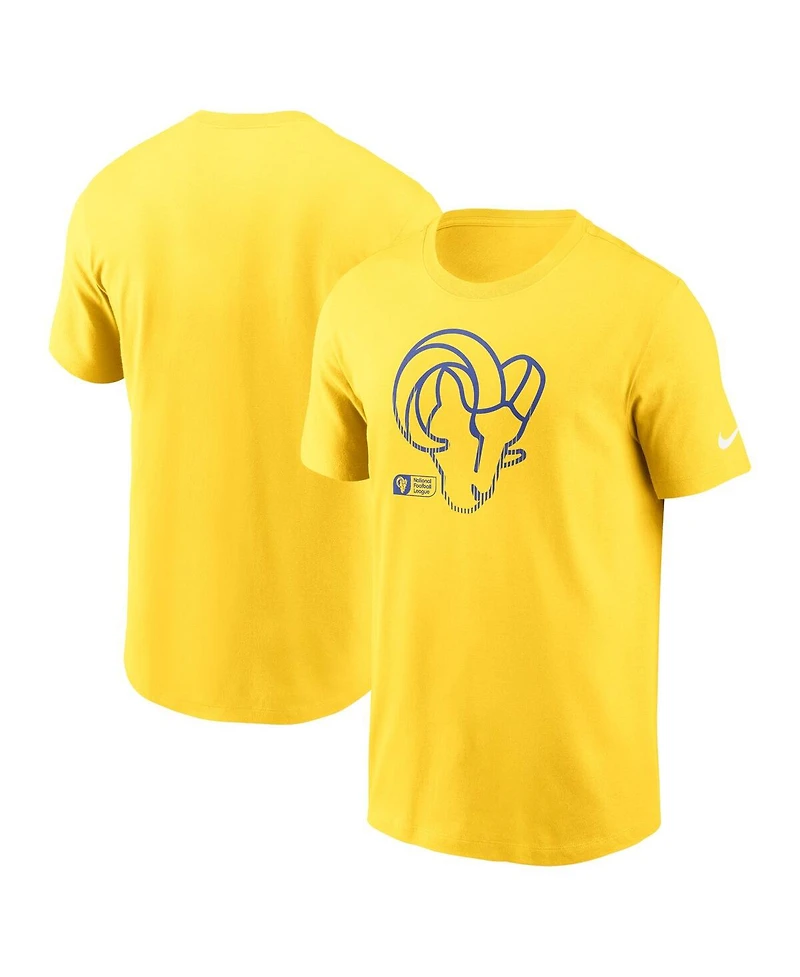 Nike Men's Gold Los Angeles Rams Faded Essential T-Shirt