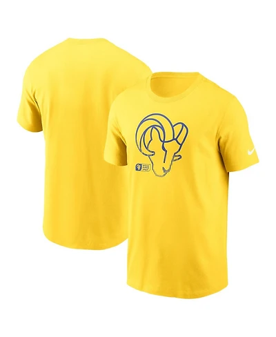 Nike Men's Gold Los Angeles Rams Faded Essential T-Shirt