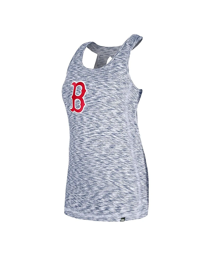 New Era Women's Navy Boston Red Sox Space Dye Keyhole Back Tank Top