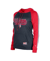 5th & Ocean Women's Navy Uswnt Throwback Pullover Hoodie